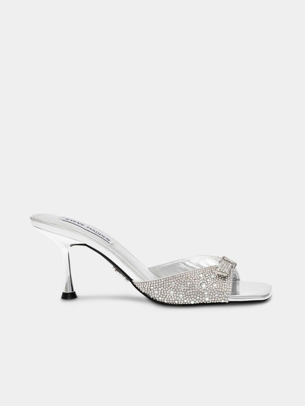 Steve Madden Silver Rhinestone Heels - Picture 9 of 11